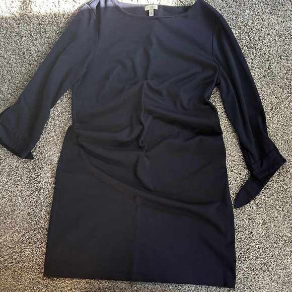 Talbots Classic Navy Long Sleeve‎ Dress - Picture 3 of 6